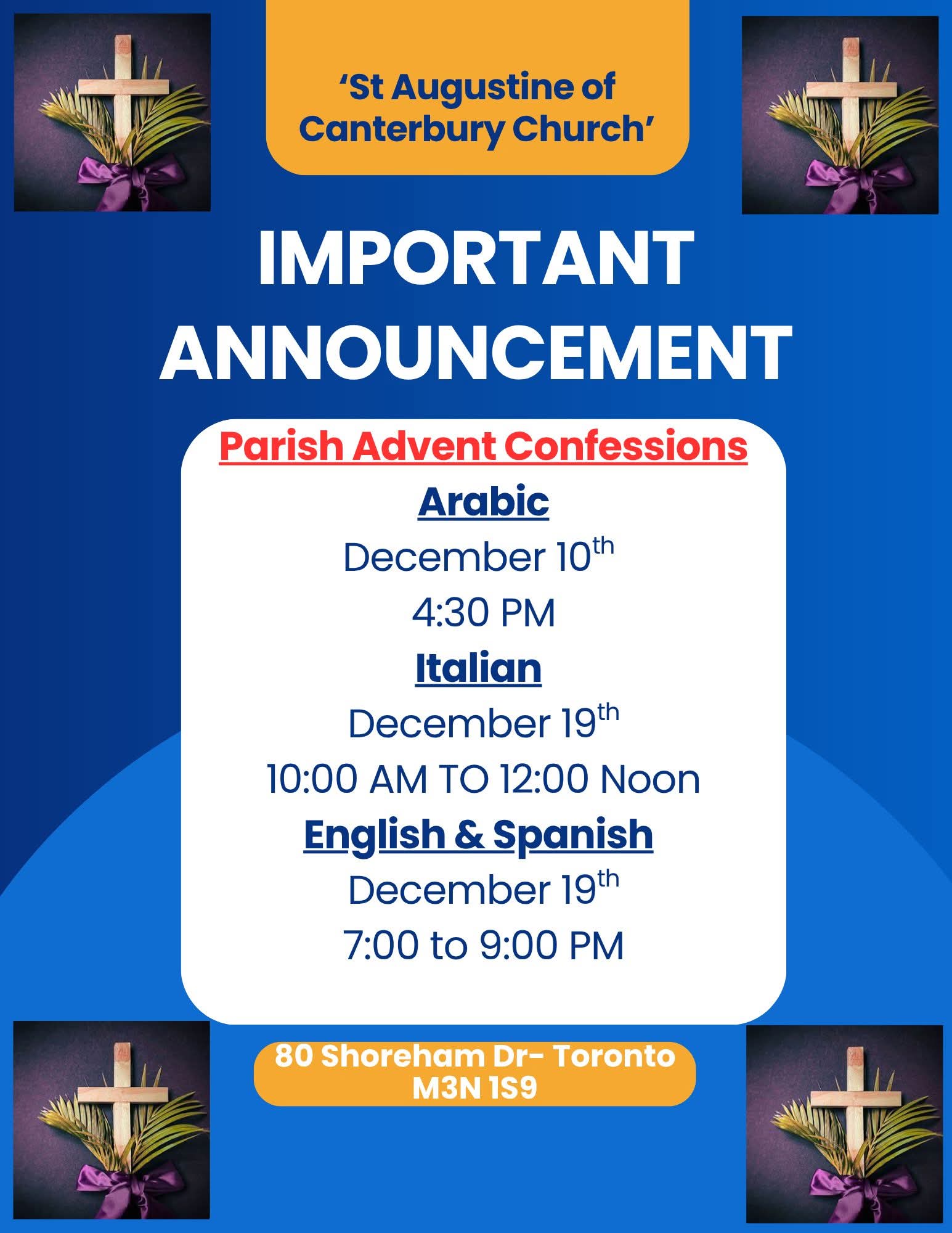 advent confessions 2025 poster