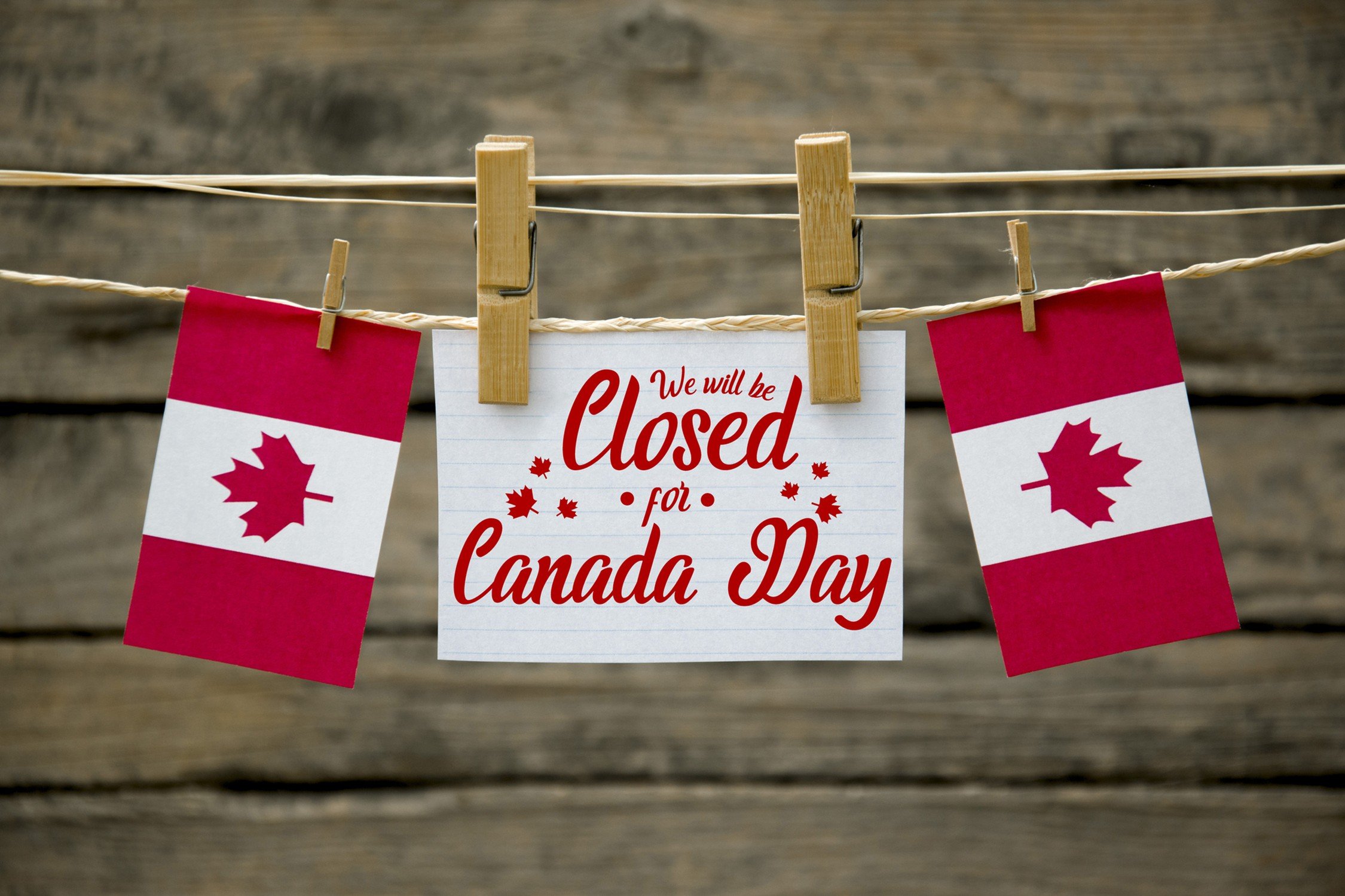 closed for canada day