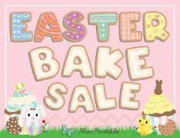 easter bake sale banner 2024