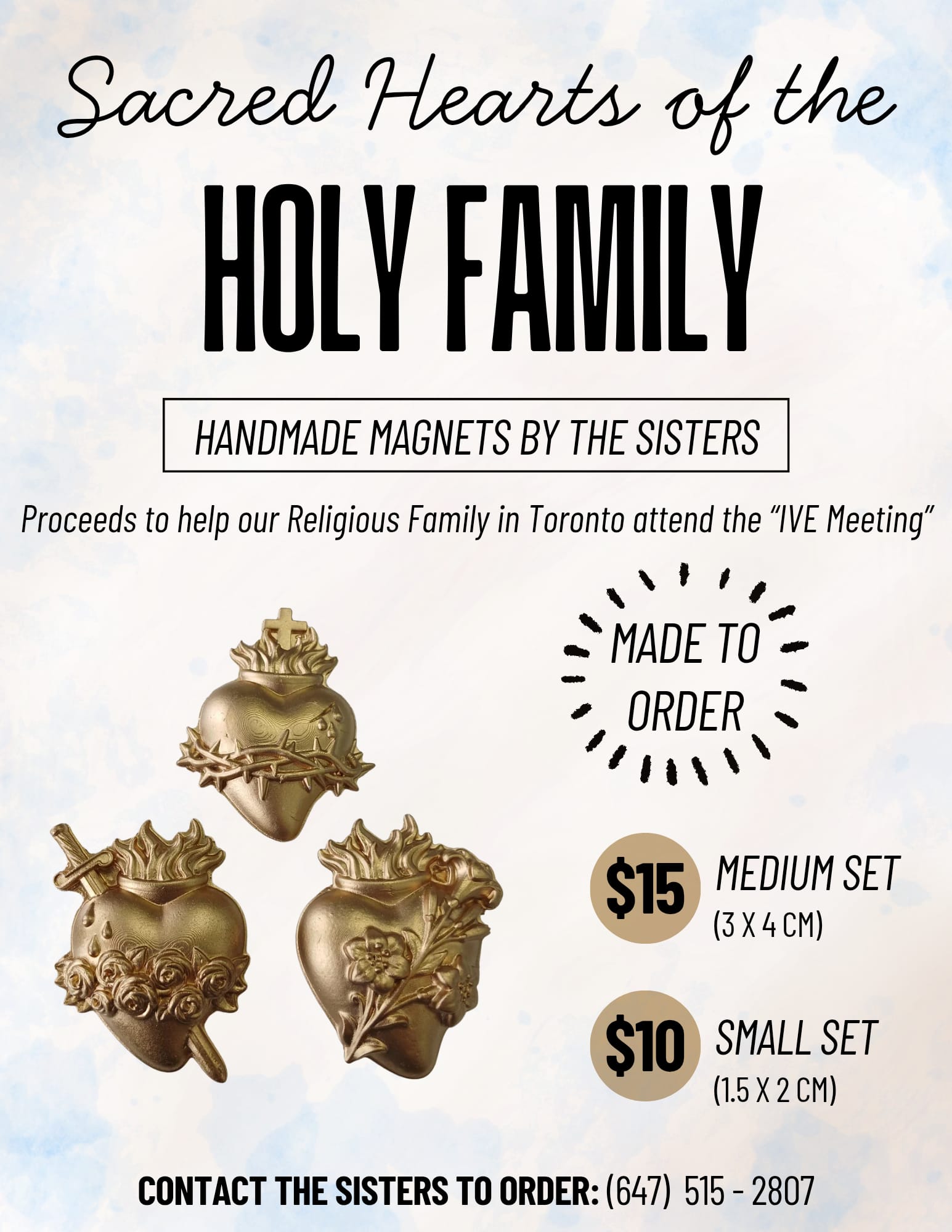 holy family homemade magnet fundraiser