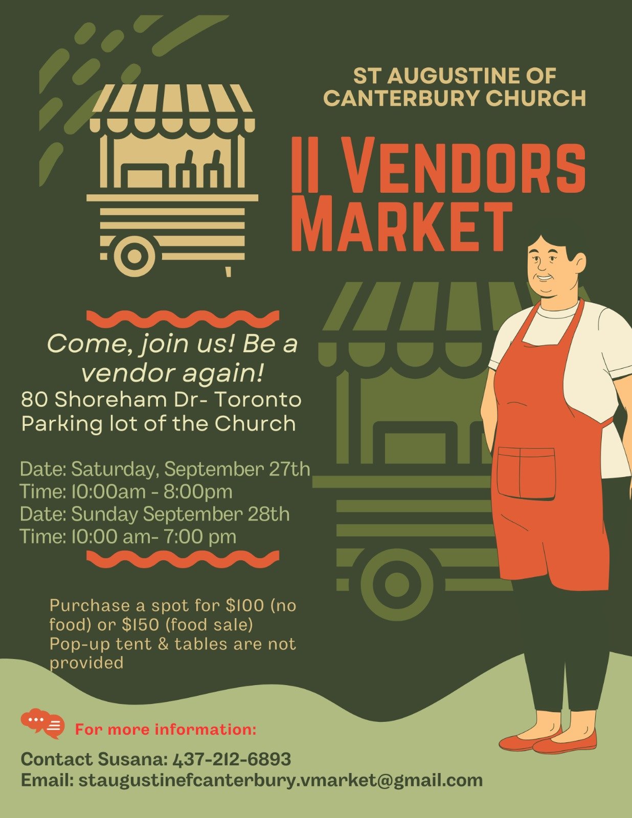 st augustine of canterbury vendors market 2025