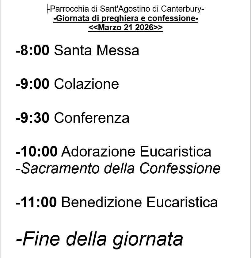 Italian lenten retreat 2026 schedule